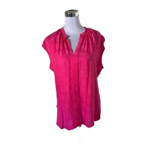 ANTHROPOLOGIE Odells Sleeveless Fuchsia Rachael blouse. Medium NWT